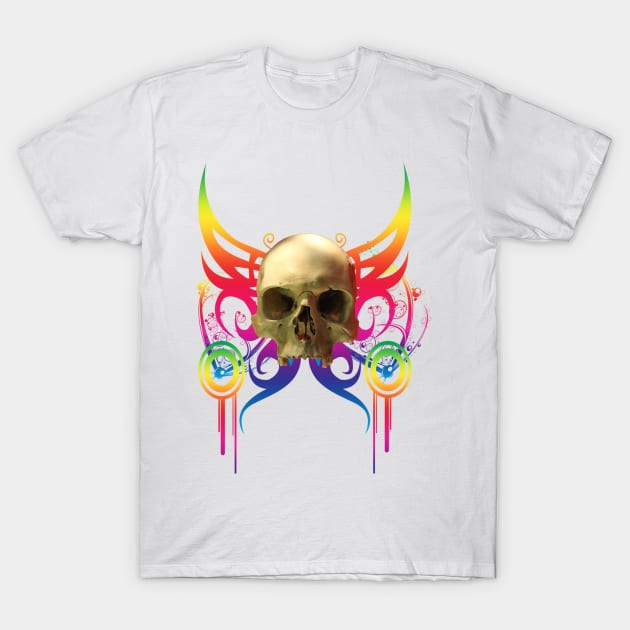 Vampire Skull T-Shirt by icarusismartdesigns